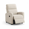 Relaxsessel 80 x 90 x 105 cm Beige mit verstellbarer Rückenlehne und Fußstütze