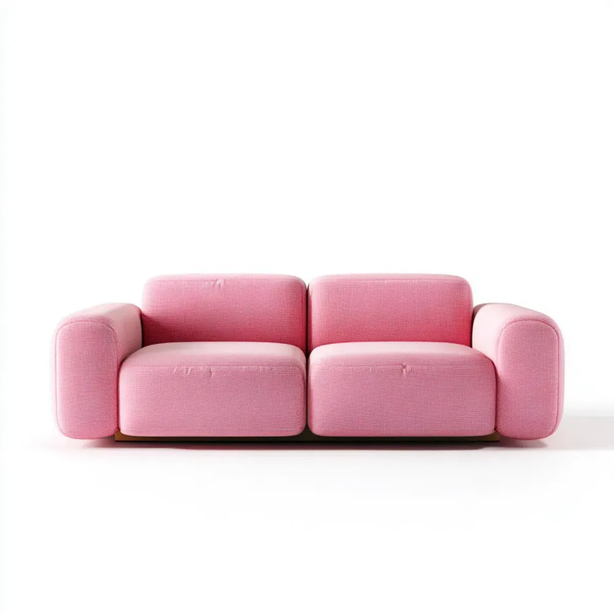2-Sitzer Sofa Rosa 200 x 95 x 70 cm Polyester Rechteckig