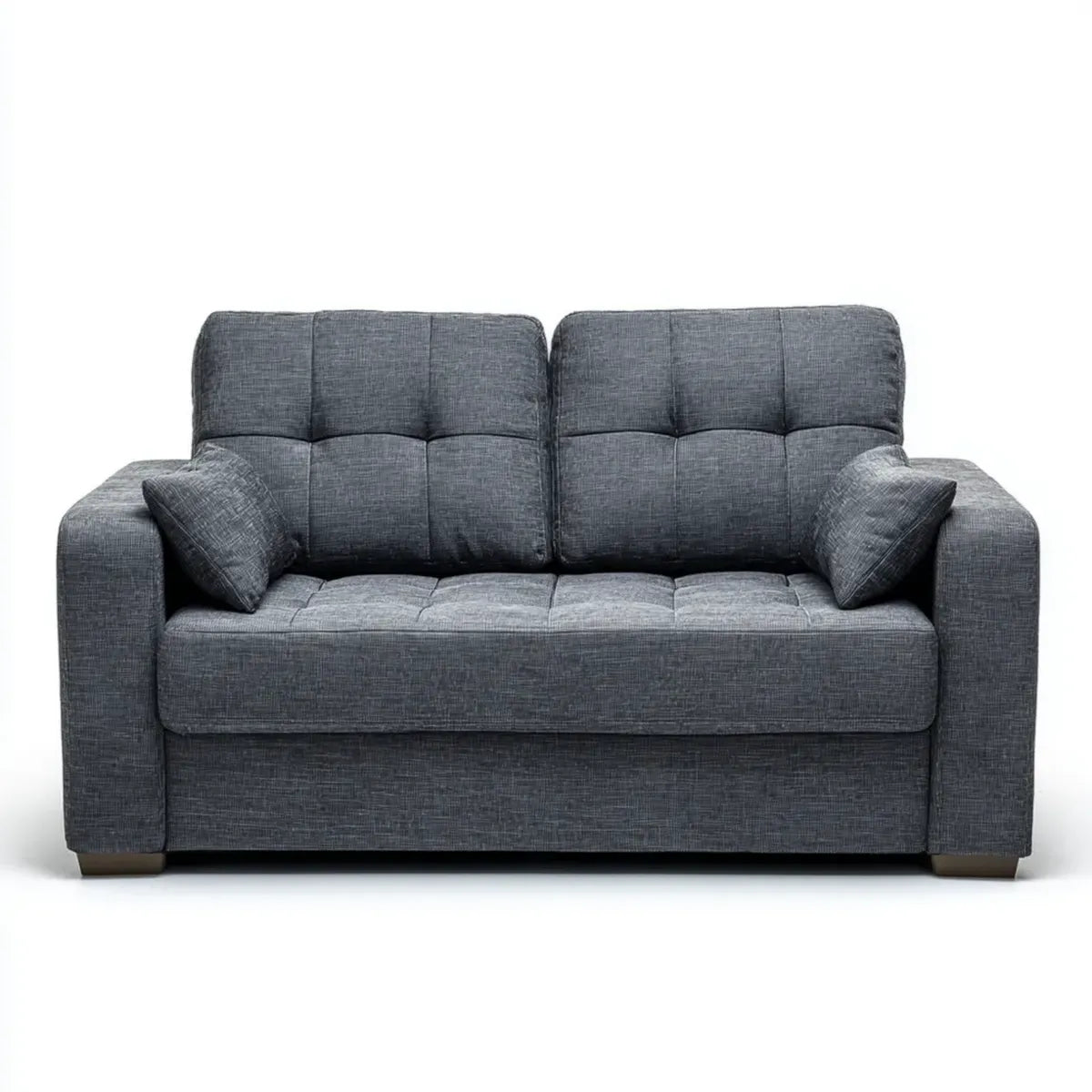 Schlafsofa 2-Sitzer Dunkelgrau 170 x 90 x 88 cm Polyester Rechteckig